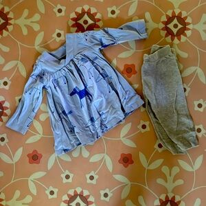 Tea Collection dress with Carter’s coordinating pants, 6-9mths